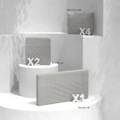 Housses De Coussin De Remplacement Pour Salon De Jardin Calvi 4 Places - Taupe