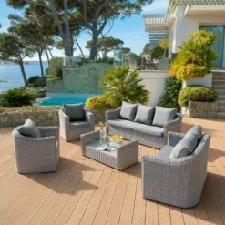 Housses De Coussin De Remplacement Pour Salon De Jardin Calvi 7 Places - Gris Clair -Default Template 7 housses de coussin pour salon de jardin 7 places calvi gris clair 127852 1682323049