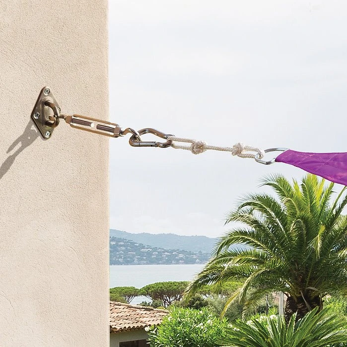 Kit De Fixation Pour Voile D'ombrage - 3 Pièces 3 Kit De Fixation Pour Voile D'ombrage - 3 Pièces