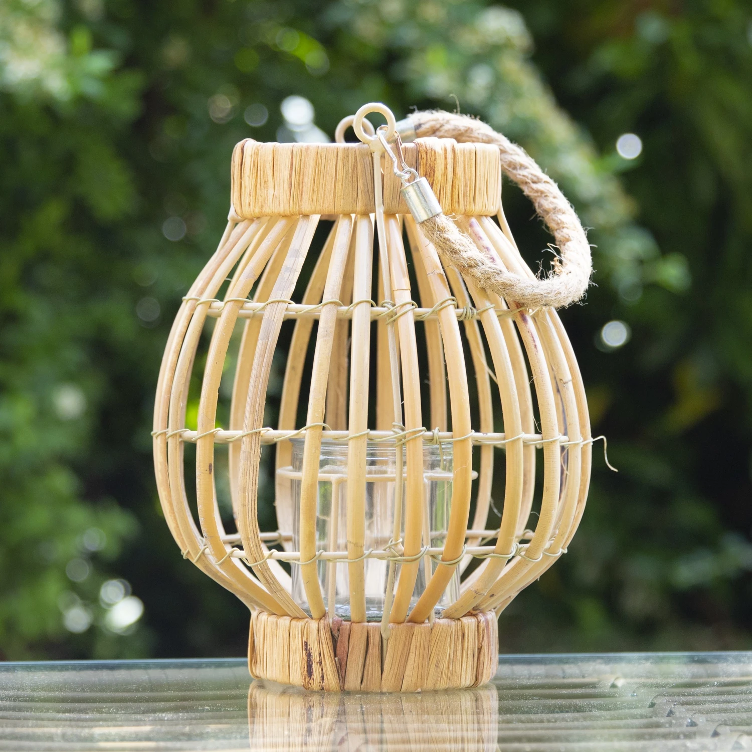 Lanterne En Rotin Beige 3 Lanterne En Rotin Beige