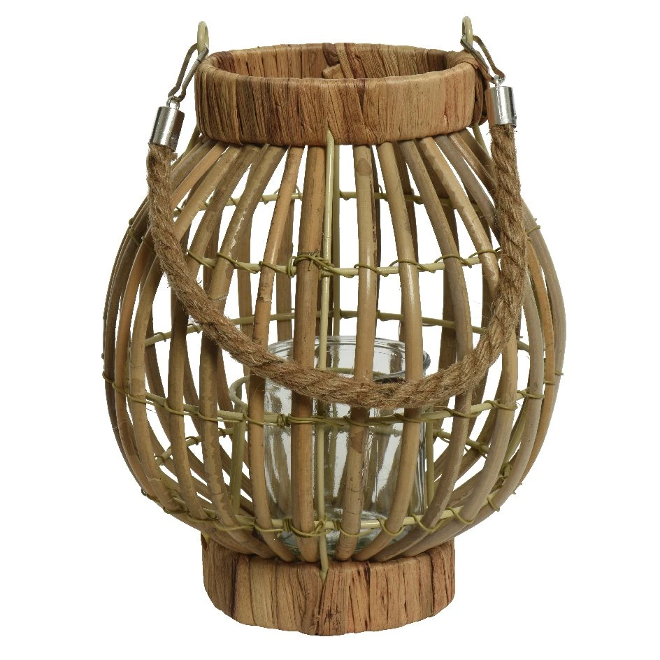 Lanterne En Rotin Beige 4 Lanterne En Rotin Beige – Image 2