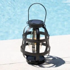 Lanterne Solaire à LED Julia - Noir