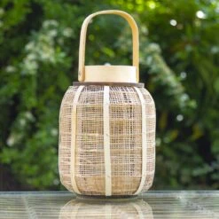 Lanterne Toile De Jute Beige