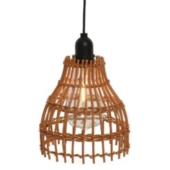 Suspension Rotin - Bois Naturel -Default Template 7 led lumiere fete fixe extrieur w15 00 h14 00cm 1l nature 124671 1671183009
