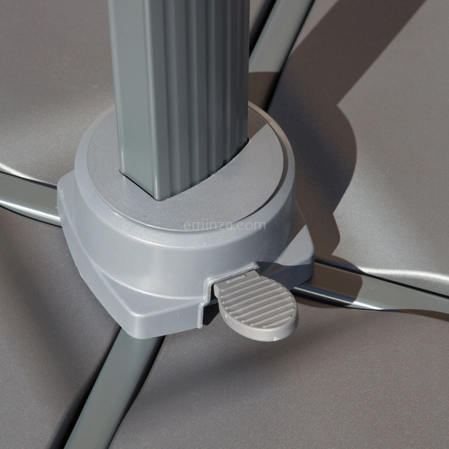 Parasol Déporté Bahia Rectangulaire (L4 X 3 M) - Gris Anthracite 7 Parasol Déporté Bahia Rectangulaire (L4 X 3 M) - Gris Anthracite – Image 5