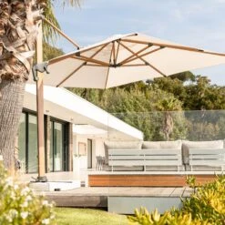 Parasol Déporté Yucatan Rectangulaire (L4 X 3m) - Bois Et Blanc 16 Parasol Déporté Yucatan Rectangulaire (L4 X 3m) - Bois Et Blanc -Default Template 7 parasol d port yucatan l4 x 3m blanc 94606 1686052049