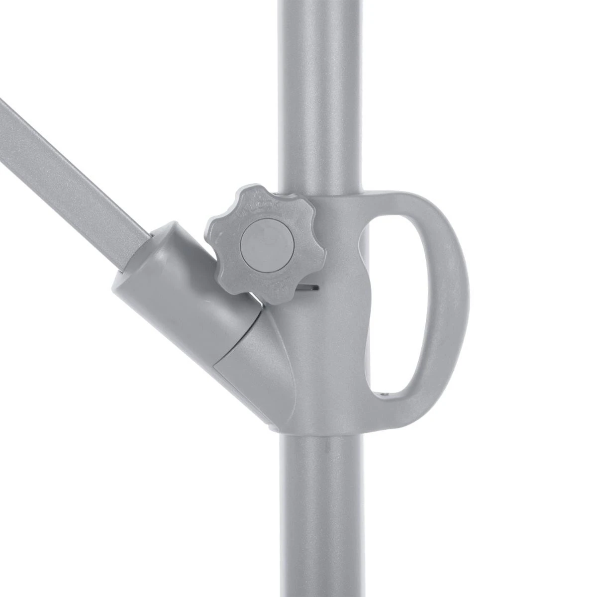 Parasol Déporté Carré Janeiro (L2,5 X 2,5 M) - Bleu Canard 8 Parasol Déporté Carré Janeiro (L2,5 X 2,5 M) - Bleu Canard – Image 6