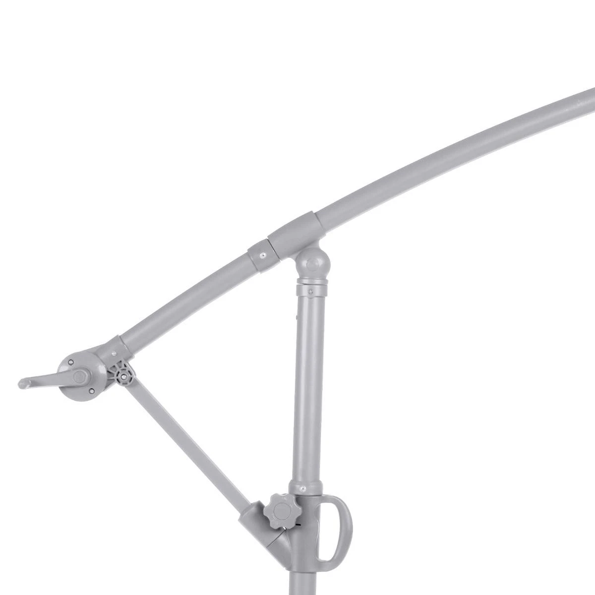 Parasol Déporté Carré Janeiro (L2,5 X 2,5 M) - Bleu Canard 7 Parasol Déporté Carré Janeiro (L2,5 X 2,5 M) - Bleu Canard – Image 5