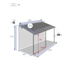 Pergola Bélize ( 3,5 X 6 M) - Gris Graphite -Default Template 7 pergola b lize 3 5 x 6 m graphite 113060 1650368638