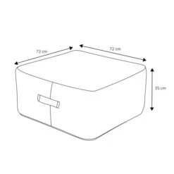 Pouf De Jardin Gonflable Carré Bubble - Taupe -Default Template 7 pouf de jardin gonflable carr bubble taupe 111422 1667914728