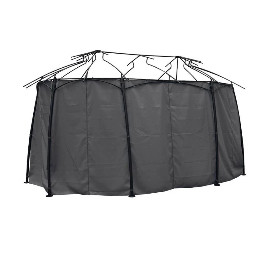 Lot De 8 Rideaux De Tonnelle Maldives (3 X L5 M) - Gris Ardoise 3 Lot De 8 Rideaux De Tonnelle Maldives (3 X L5 M) - Gris Ardoise