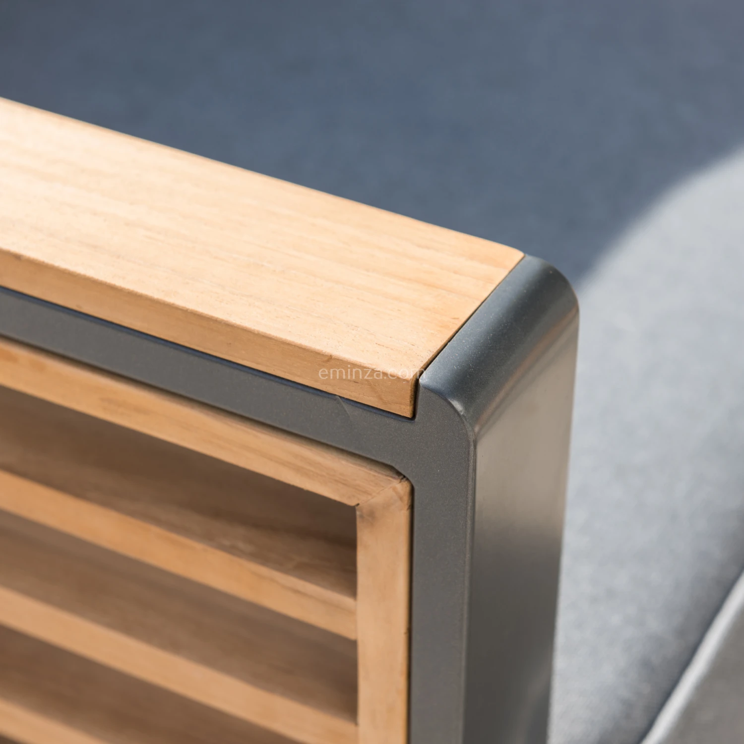 Salon De Jardin Bali Gris Anthracite/Ardoise - 5 Places 6 Salon De Jardin Bali Gris Anthracite/Ardoise - 5 Places – Image 4