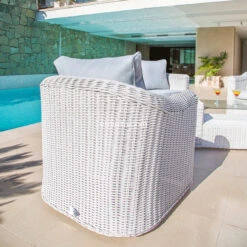 Salon De Jardin Calvi Blanc/Gris Clair - 5 Places -Default Template 7 salon de jardin calvi blanc gris clair 5 places 71346 4