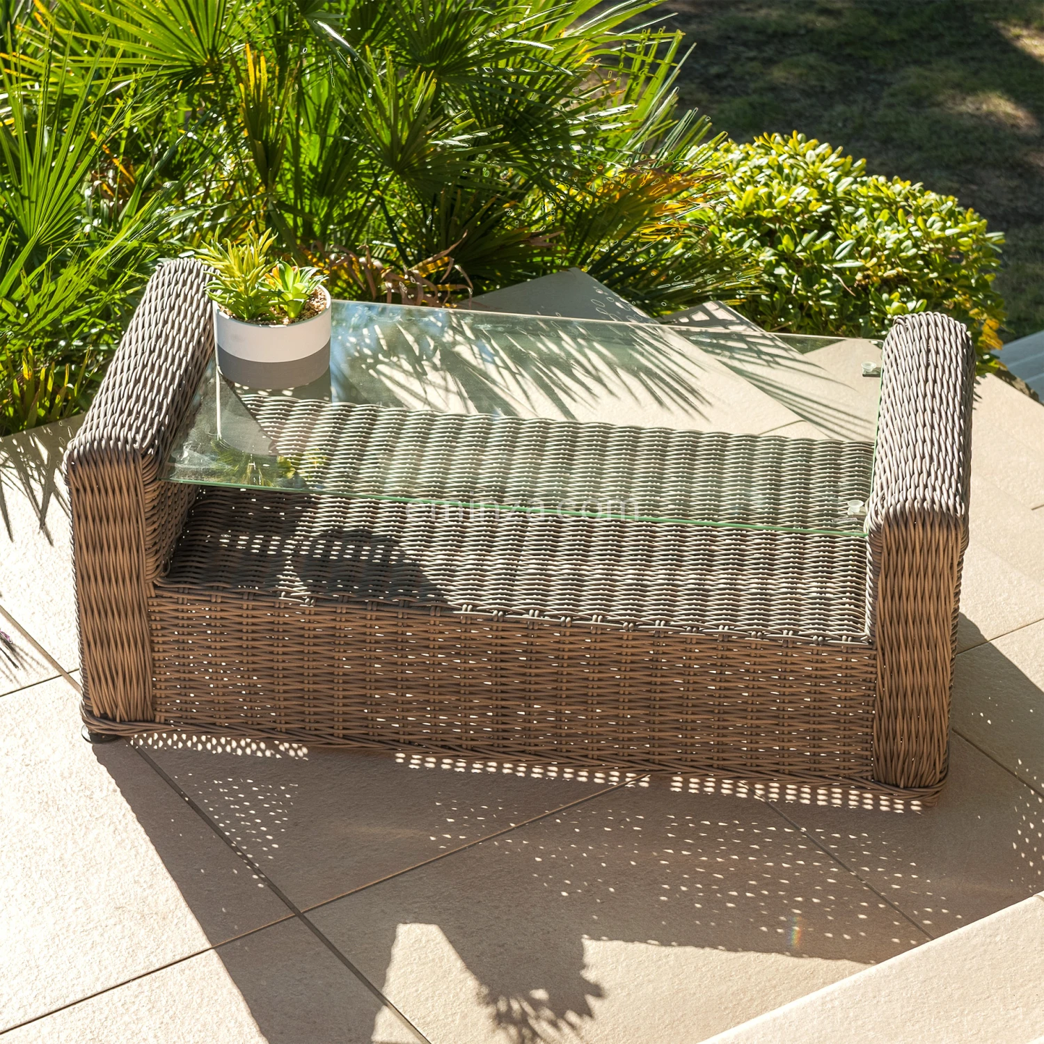 Salon De Jardin Calvi Sepia/Ecru - 7 Places 8 Salon De Jardin Calvi Sepia/Ecru - 7 Places – Image 6