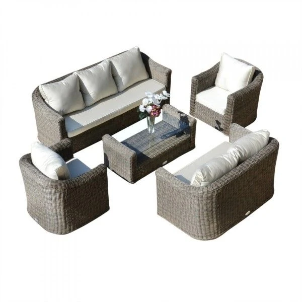 Salon De Jardin Calvi Sepia/Ecru - 7 Places 9 Salon De Jardin Calvi Sepia/Ecru - 7 Places – Image 7