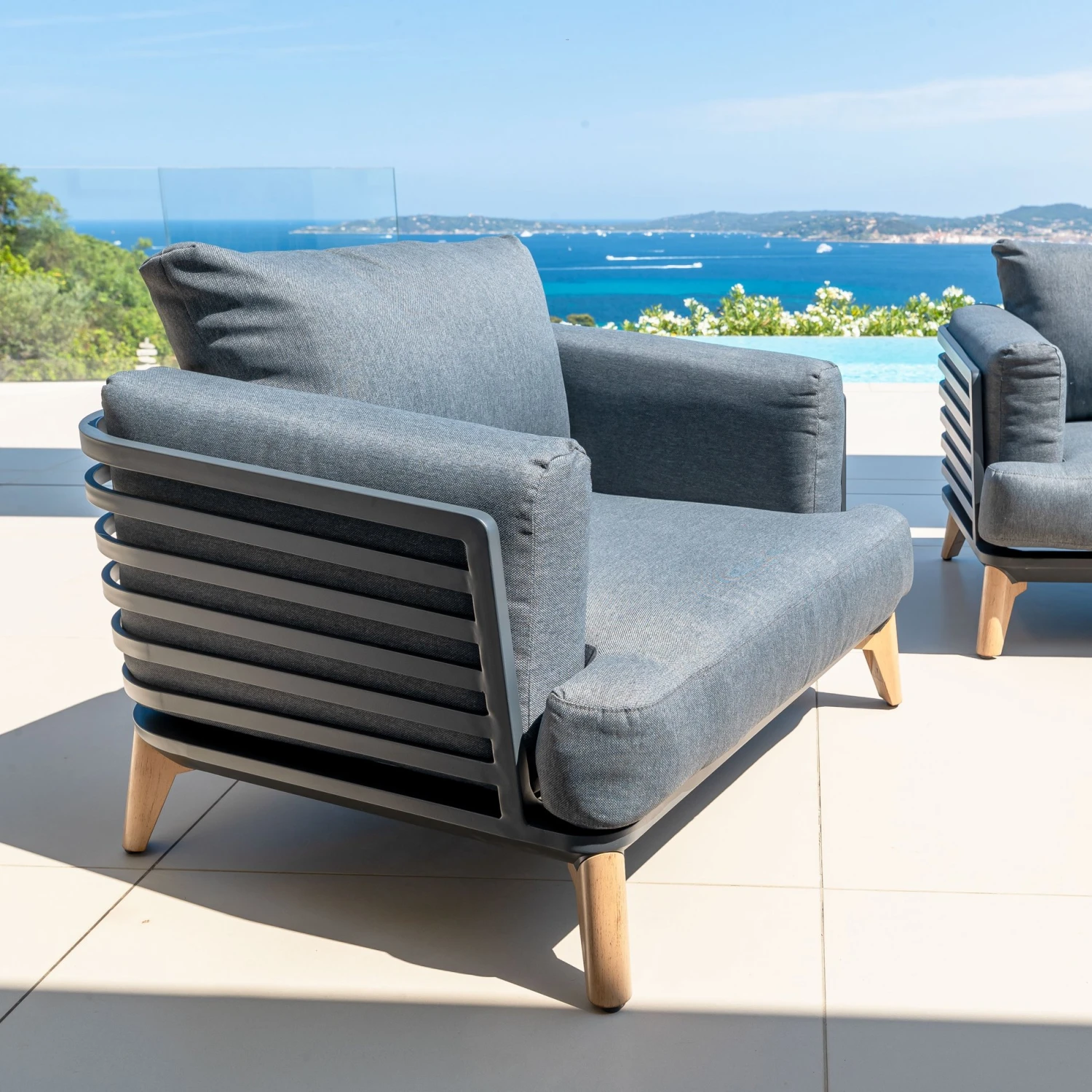 Salon De Jardin Monte Carlo 5 Places - Anthracite 4 Salon De Jardin Monte Carlo 5 Places - Anthracite – Image 2