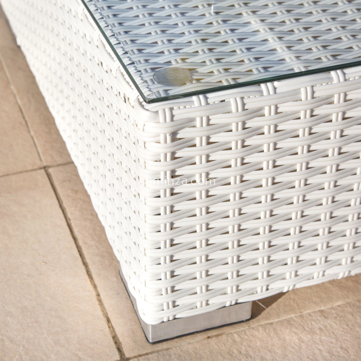 Salon De Jardin Palma Blanc - 5 Places 4 Salon De Jardin Palma Blanc - 5 Places – Image 2