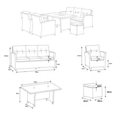 Salon De Jardin Tivoli Blanc/Taupe - 7 Places -Default Template 7 salon de jardin tivoli blanc taupe 7 places 76871 1667900536