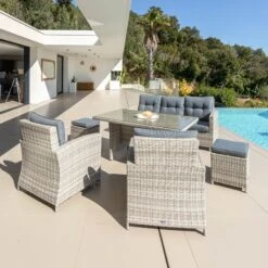 Salon De Jardin Tivoli Gris Clair/Gris Foncé - 7 Places -Default Template 7 salon de jardin tivoli gris clair gris fonc 7 places 51180 1648456246