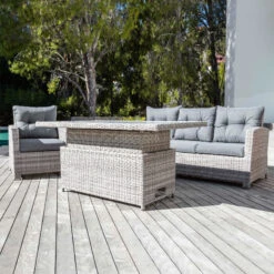 Devant -Default Template 7 salon de jardin tivoli up and down gris clair gris fonce 7 places 76886 1583335750