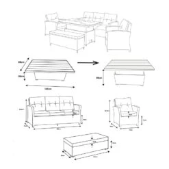Salon De Jardin Tivoli Up And Down Naturel/Beige - 7 Places -Default Template 7 salon de jardin tivoli up and down naturel beige 7 places 76889 1667900825