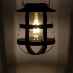 Lanterne Solaire à LED Indus - Noir 8 Lanterne Solaire à LED Indus - Noir -Default Template 7 solar lampe suspendue metal fixe dia15 00 h19 00cm 1l noir 124608 1671180612