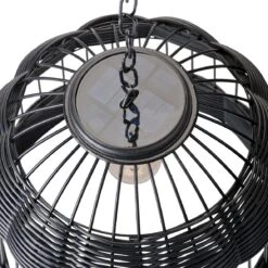 Suspension Solaire Lawa - Noir -Default Template 7 solar lampe suspendue resine tressee 113207 1642598444