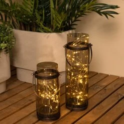 Lanterne Solaire 40 LED Tube - Ambre