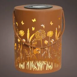 Lanterne Solaire à LED Natura - Rouille -Default Template 7 solar lanterne metal fixe dia14 00 h18 00cm 1l brun rustique 124659 1671182554