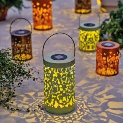 Lanterne Solaire à LED Natura - Rouille -Default Template 7 solar lanterne metal fixe dia14 00 h18 00cm 1l brun rustique 124659 1671182579