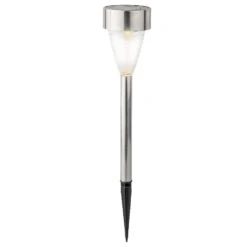 Lot De 4 Bornes De Jardin Solaires Gemme - Blanc Chaud -Default Template 7 solar pique jardin lumineux acier 113099 1642603532