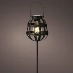 Borne De Jardin Solaire Fery - Noir -Default Template 7 solar pique jardin lumineux metal fixe dia14 00 h80 00cm 1l noir 124602 1671180489