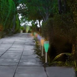 Lot De 10 Bornes De Jardin Solaires Marly - Multicolore -Default Template 7 solar pique jardin lumineux plastique fixe mix dia5 80 h26 00cm 1l blanc 124650 1671182365