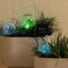 Lot De 3 Bornes De Jardin Solaires Boule - Multicolore -Default Template 7 solar pique jardin lumineux verre fixe dia12 00 h12 00cm 3l transparent b 124629 1671181548