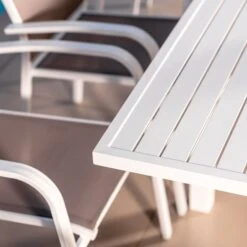 Table De Jardin Extensible 10 Places Aluminium Murano (270 X 90 Cm) - Blanche -Default Template 7 table de jardin extensible 10 places aluminium murano 270 x 90 cm blanche 76712 1648475096