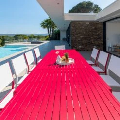 Table De Jardin Extensible 12 Places Aluminium Murano (320 X 100 Cm) - Rouge -Default Template 7 table de jardin extensible 12 places aluminium murano 320 x 100 cm rouge 76784 1655729630