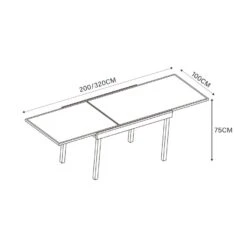 Table De Jardin Extensible 12 Places En Verre Murano (320 X 100 Cm) - Anthracite 17 Table De Jardin Extensible 12 Places En Verre Murano (320 X 100 Cm) - Anthracite -Default Template 7 table de jardin extensible 12 places en verre murano 320 x 100 cm anthracite 68605 1667899144