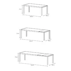 Table De Jardin Extensible 12 Places Aluminum Amalfi (300 X 96 Cm) - Gris Anthracite -Default Template 7 table de jardin extensible alu amalfi 195 240 300x96 gris anthracite 124917 1677676393