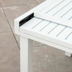 Table De Jardin Extensible 8 Places Aluminium Murano (180 X 90 Cm) - Blanche -Default Template 7 table de jardin extensible aluminium murano 180 x 90 cm blanche 76640 1582555618