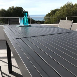Table De Jardin Extensible 8 Places Aluminium Murano (180 X 90 Cm) - Gris Anthracite -Default Template 7 table de jardin extensible aluminium murano 180 x 90 cm gris anthracite 76637 1582882921