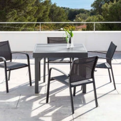 Table De Jardin Extensible 8 Places Aluminium Murano (180 X 90 Cm) - Gris Anthracite -Default Template 7 table de jardin extensible aluminium murano 180 x 90 cm gris anthracite 76637 1582884361