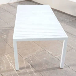 Table De Jardin 8 Places Aluminium Murano (210 X 100 Cm) - Blanche -Default Template 7 table de jardin rectangulaire aluminium murano 210 x 100 cm blanche 76670 1583223107