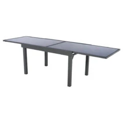 Table De Jardin Extensible 10 Places En Verre Murano (270 X 90 Cm) - Anthracite -Default Template 7 table ext verre 135 270 anthracite 68575