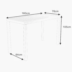 Table Haute 6 Places Aluminium Murano - Blanche 15 Table Haute 6 Places Aluminium Murano - Blanche -Default Template 7 table haute 6 places aluminium murano blanche 76652 1667902923