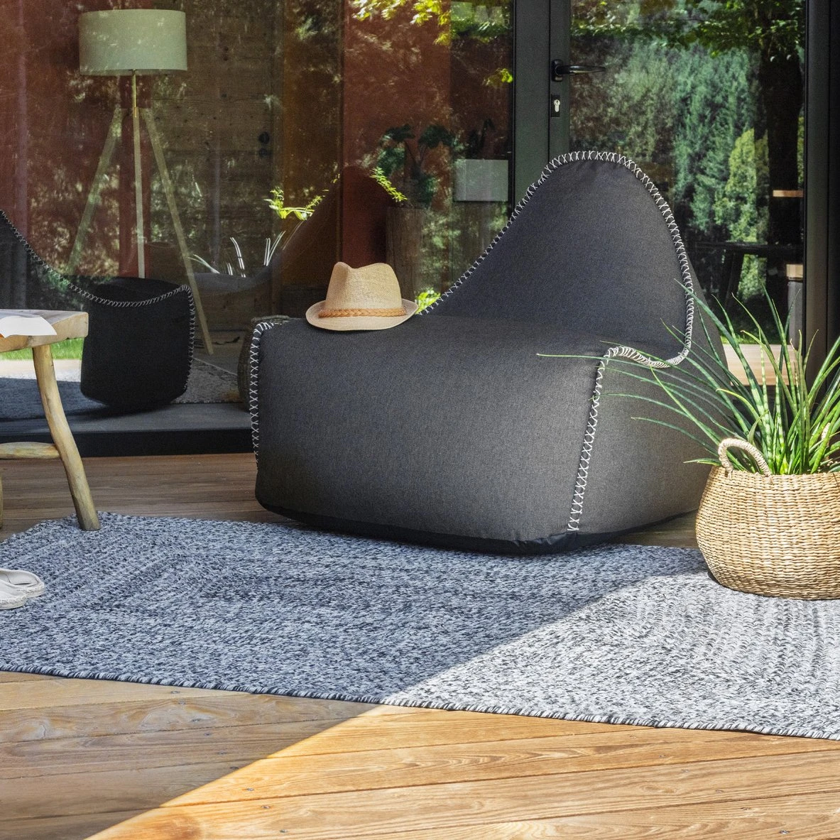 Tapis D'extérieur (120 X 170 Cm) Pablo Poivre Et Sel 3 Tapis D'extérieur (120 X 170 Cm) Pablo Poivre Et Sel