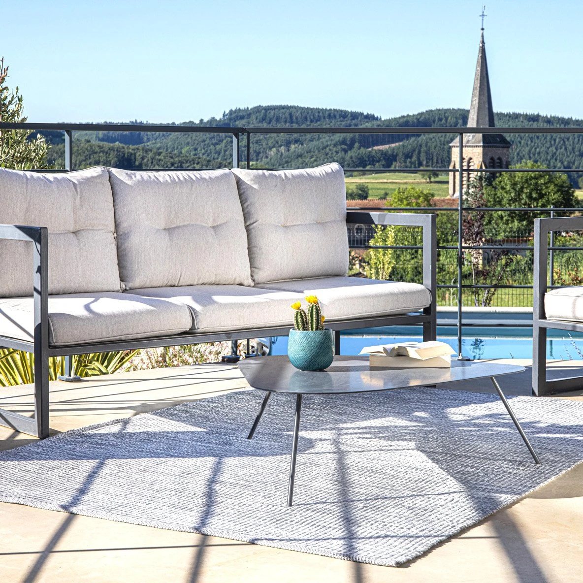 Tapis D'extérieur (160 X 230 Cm) Bono Gris Graphite 2 Tapis D'extérieur (160 X 230 Cm) Bono Gris Graphite