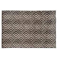 Tapis D'extérieur (120 X 160 Cm) Losange Noir -Default Template 7 tapis ext int color n b120x160 126636 1675174347