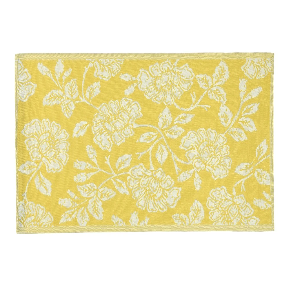 Tapis D'extérieur (120 X 180 Cm) Fleurs Jaune 3 Tapis D'extérieur (120 X 180 Cm) Fleurs Jaune