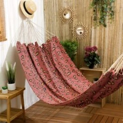 Toile De Hamac Léopard - Terracotta