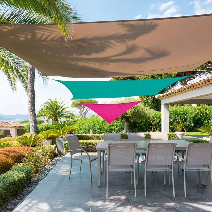 Voile D'ombrage Rectangulaire (2 X 3 M) Curacao - Gris 4 Voile D'ombrage Rectangulaire (2 X 3 M) Curacao - Gris – Image 2